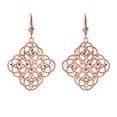 thumbnail image 1 of HANDMADE DESIGNER BOHO CHIC STATEMENT EARRINGS IN 14K ROSE GOLD, 1 of 1