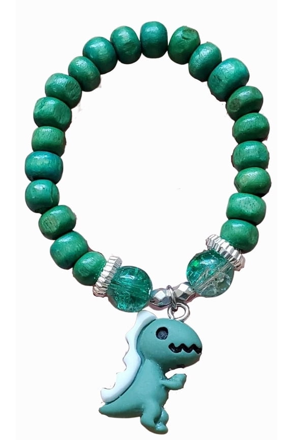 HANDMADE DINOSAUR charm AROMATHERAPY BRACELET UNISEX KIDS