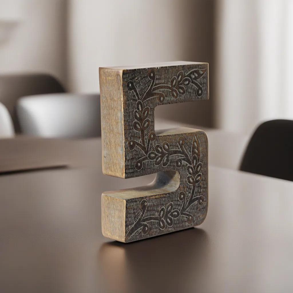 Numeric Study Table HANDMADE ECO-FRIENDLY
