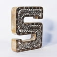 thumbnail image 1 of HANDMADE ECO-FRIENDLY "S" WOOD ALPHABET LETTER BLOCK FOR WALL MOUNT & TABLE TOP DÉCOR- , Natural Antique Color, Traditional Design, Letter Block For Study Room, Kids Room, Living Room, Cabin, Offices, 1 of 5