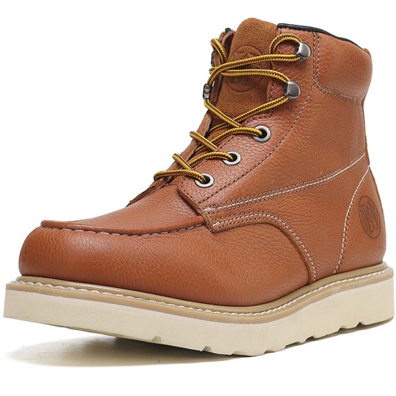 HANDMEN Men's 6" Soft Toe Slip Resistant Anti-puncture Lightweight EH Work Boots, VB302, 13