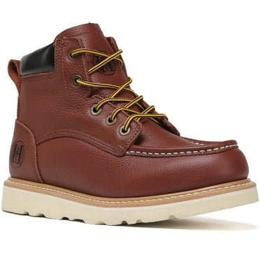 HANDMEN Men's 6" Soft Toe Slip Resistant Anti-puncture Lightweight EH Work Boots, VB303, 9.5
