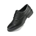 thumbnail image 1 of HANDMEN Men's Classic Black 4" Oxford Work Shoes - Water Resistant Non-slip Anti-puncture Dress shoes RV2102,9, 1 of 6