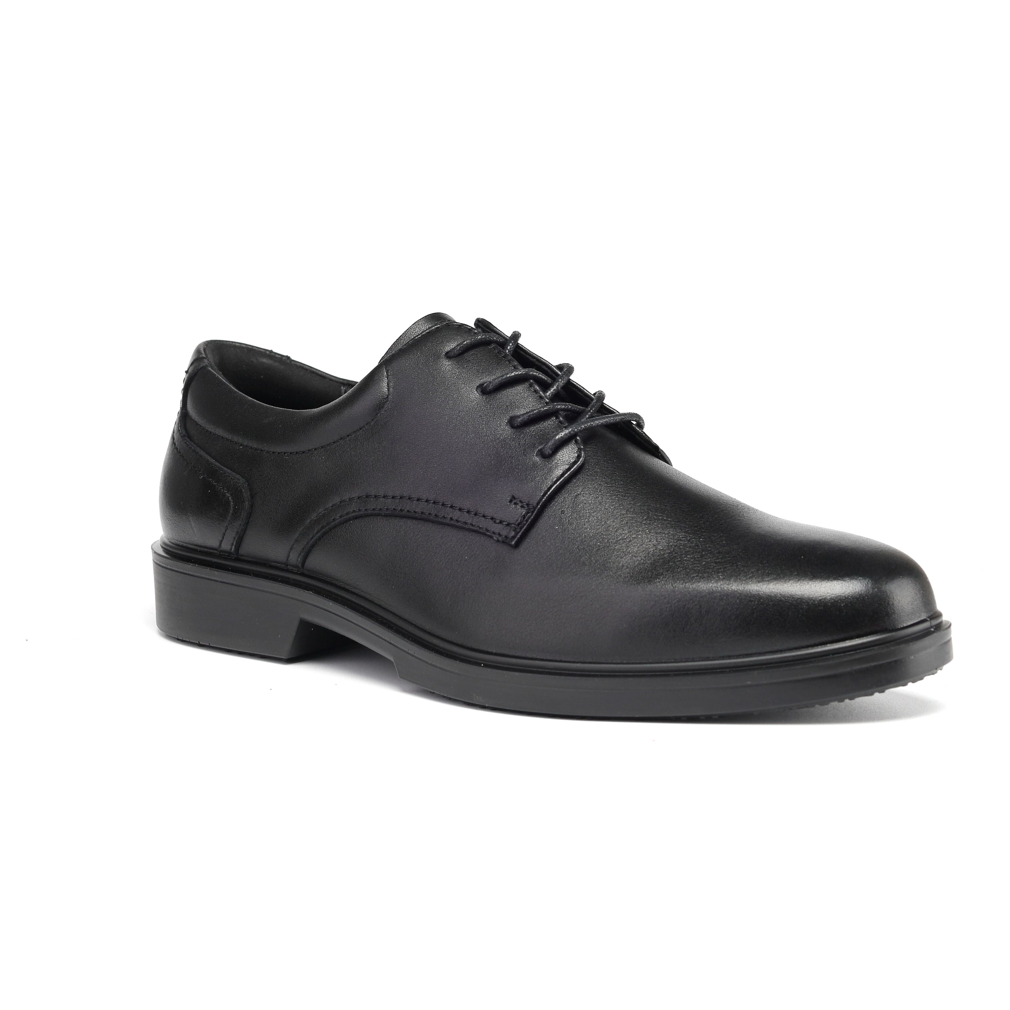 Handmen Men's Full Grain Leather Oxford Work Dress Shoes - Classic Black Anti-Puncture Business Shoes Rv2103,12 Handmen Men's Full Grain Leather Oxford Work Dress Shoes - Classic Black Anti-Puncture Business Shoes Rv2103,12