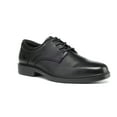 thumbnail image 1 of HANDMEN Men's Full Grain Leather Oxford Work Dress Shoes - Classic Black Anti-Puncture Business Shoes RV2103,8, 1 of 6