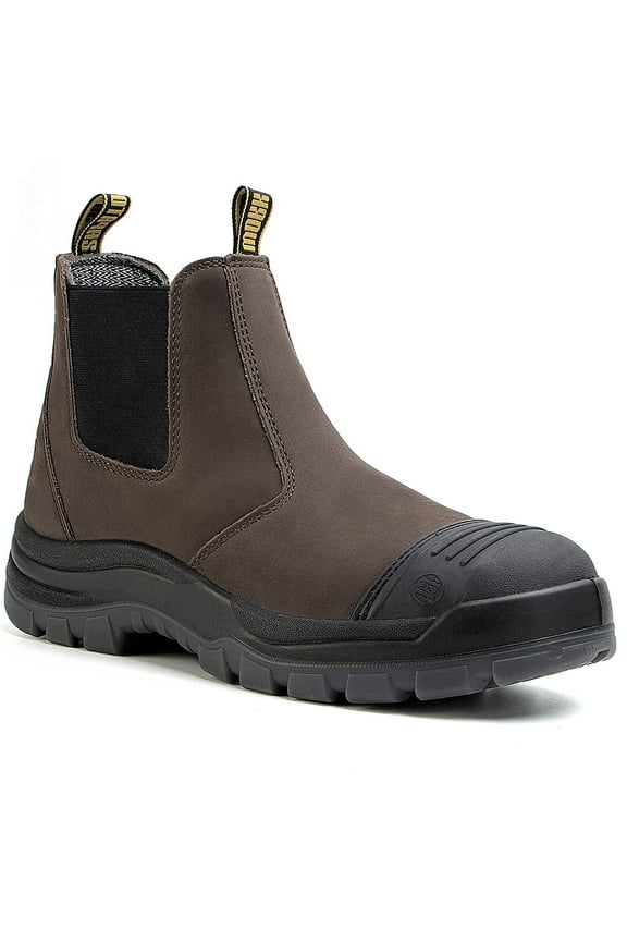 Men's Waterproof 6" Leather Steel Toe Slip Resistant Work Boots COF822 Size 11D