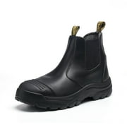 DIEHTECHRA Work Boots For Men, Steel Toe Waterproof Slip Resistant Anti-static Puncture-proof Work Shoes, LV822, 10.5EE