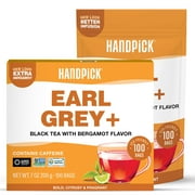 Handpick Earl Grey Black Tea Bags, 100 Count, Double Bergamot Oil, High Energy, Pure Blend