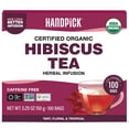 thumbnail image 1 of HANDPICK, Organic Hibiscus Tea Bags (100 Tea Bags) | Caffeine-Free, 100% Natural Pure Indian Hibiscus Flowers, 1 of 10