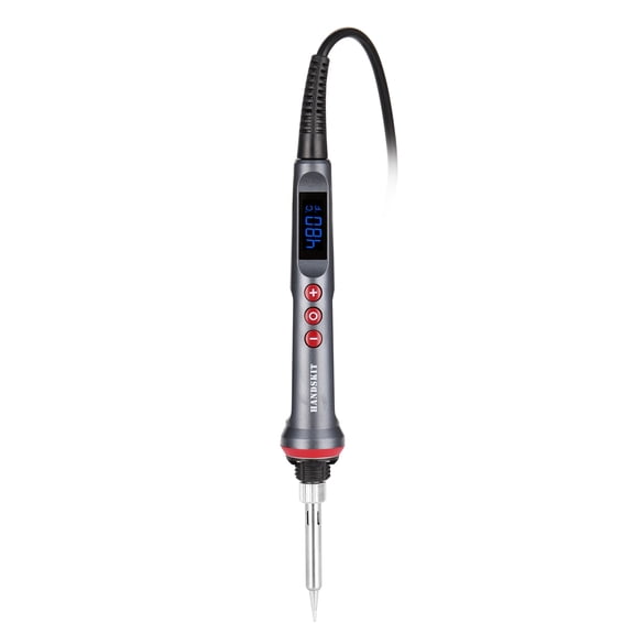 HANDSKIT 90W LED Digital Soldering Iron Set Adjustable Temperature 180-480C with Auto Sleep