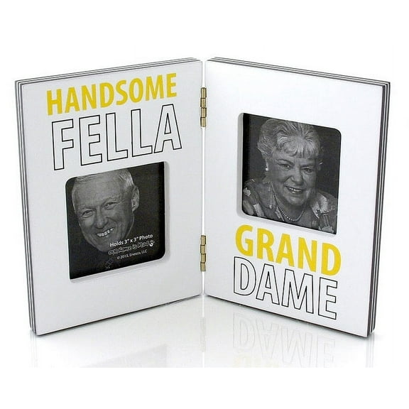 HANDSOME FELLA GRANDE DAME Hinged Double 3x3 Frame by OUR NAME IS MUD - 3x3