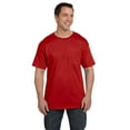 thumbnail image 1 of HANES 5190P ADULT 6.1 OZ. BEEFY-T WITH POCKET, Deep Red, 3XL, Pack Of 2, Hanes Mens T-Shirts, 1 of 1