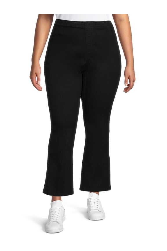 JMS Just My Size by Hanes Women’s Plus Size Pull-On Stretch Denim Bootcut Jeggings