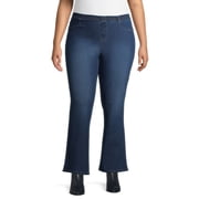 JMS Just My Size by Hanes Women’s Plus Size Pull-On Stretch Denim Bootcut Jeggings