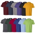 thumbnail image 1 of HANES Short Sleeve T-Shirt for Youth - Multi Color Bulk 12 Pack | Boy's, Girl's Crew Neck Tee | 100% Cotton, XL Size t-shirts, 1 of 5