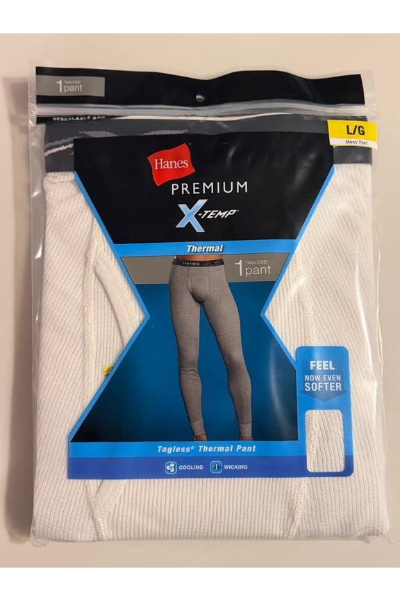 Men's X-Temp Waffle Knit Thermal Pants - Natural