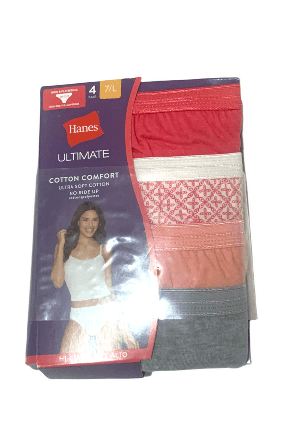 Ultimate Hi-Cut 4-Pack Size L 100% Cotton
