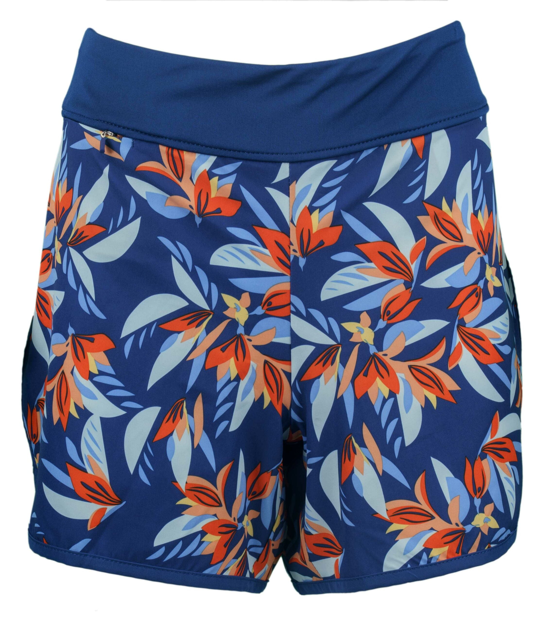 HANG TEN Women Hybrid Shorts (Navy, Medium)