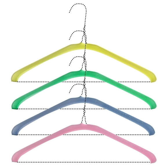 HANGERWORLD 500 Foam Cover Garment Protector Shoulder Guards Wire Coat Hangers Closet Dry Cleaning Laundry
