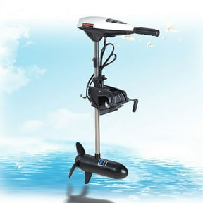 HANGKAI Freshwater One Hand Steer 15.7" Shaft 65 lb Thrust Electric Transom Mount Trolling Motors
