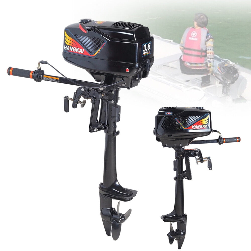 HANGKAI 3.6HP 2Stroke Gas Trolling Motor with Long Shaft, Streeing