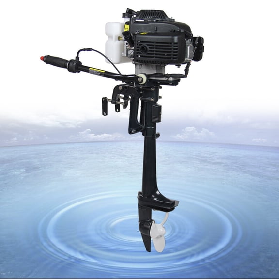 HANGKAI 4HP Outboard Motor 4 Stroke Fishing Boat Engine Water Air Cooling system for Rubber Boats
