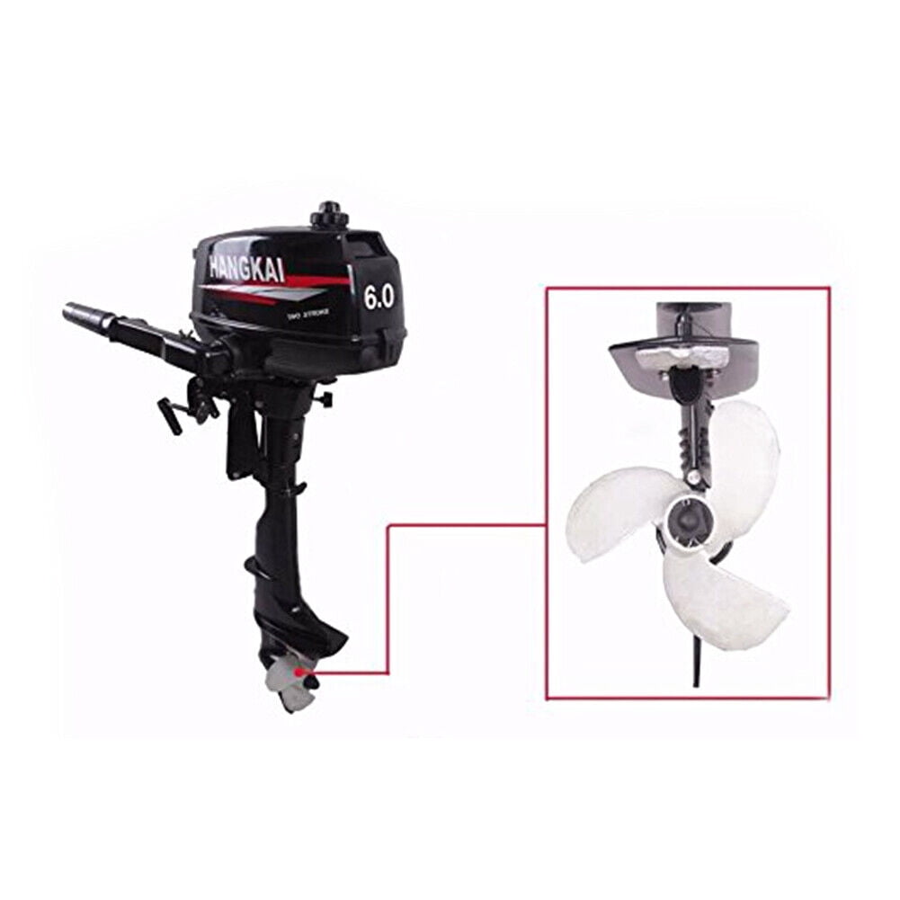 HANGKAI 6HP 2Stroke Outboard Motor Fishing Boat Engine Water Cooling CDI System