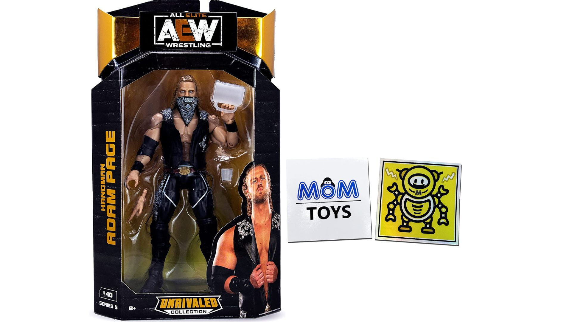 All Elite Wrestling Unrivaled Collection Hangman Adam Page - 6.5-Inch AEW  Action Figure - Series 5