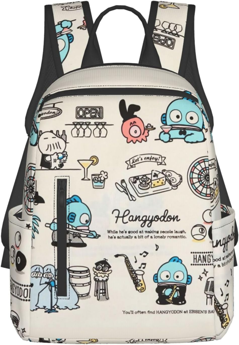 Anime Cartoon Backpack With 3D Arms & Legs - Easter Themed Casual School Bag, Padded Laptop Compartment For 15" Device 5 thumbnail image