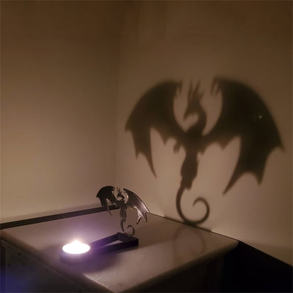 HANHANRON Funny Shadow Candle Holders Vintage Halloween Home Decor Centerpiece Candleholder Tabletop Decorative TeaLight Candle Stands Decorations Gift J One Sizeother