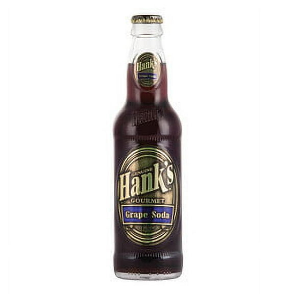 HANK'S GRAPE SODA 12 OZ BOTTLE Pack of 24