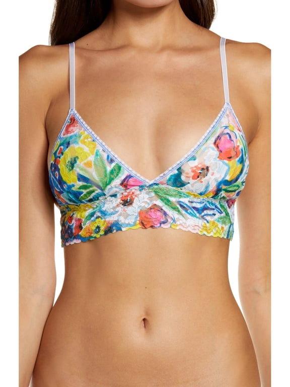 Intimates Blue Floral Bralette Bra S