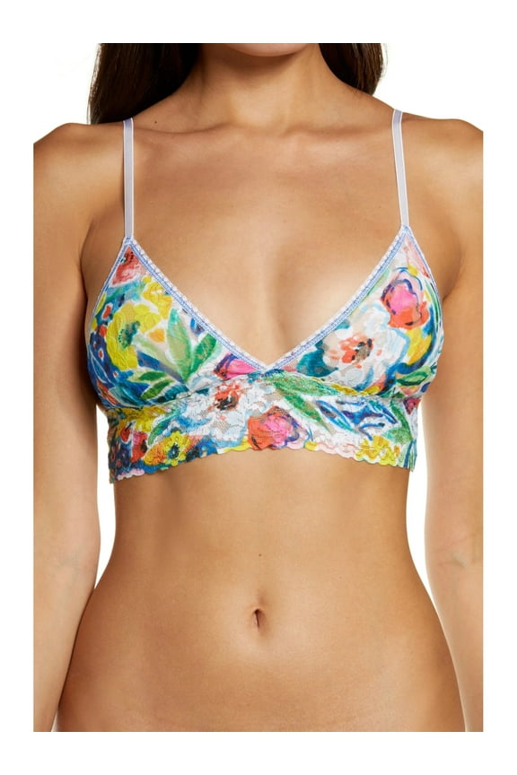 Intimates Blue Floral Bralette Bra S