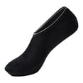 thumbnail image 1 of HANLONG Indoor Home Foot Covers, Soft Low Cut Non Slip Floor Socks Black L, 1 of 3