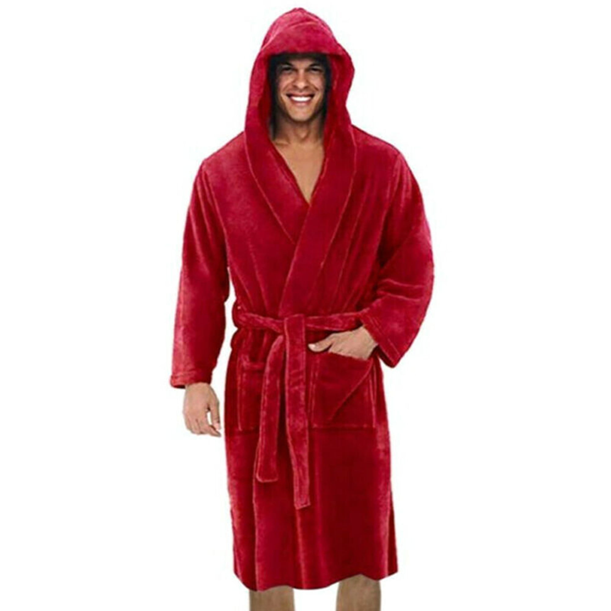 Men's Hooded Robe, Luxury Loungewear