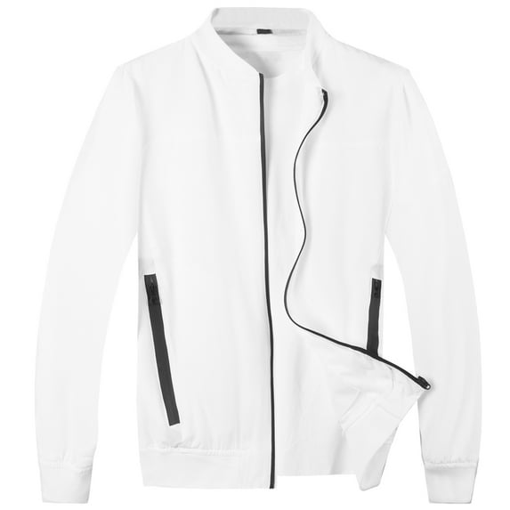 HANMUN Men's Windshell Jackets Bomber Lightweight Bomber Jacket Causal Varsity Flight Windbreaker Track Jacket Outwear