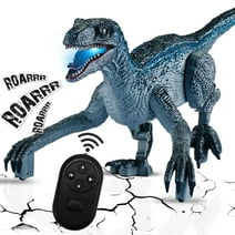 HANMUN Remote Control Dinosaur Toys for Kids Boys Girls, Electronic Realistic RC Dinosaur Walking Dinosaur Pets Robot Dino with Lights and Sounds, Toy Gifts for Boys Kids Age 3-5, 5-7, 8-12 Years Old