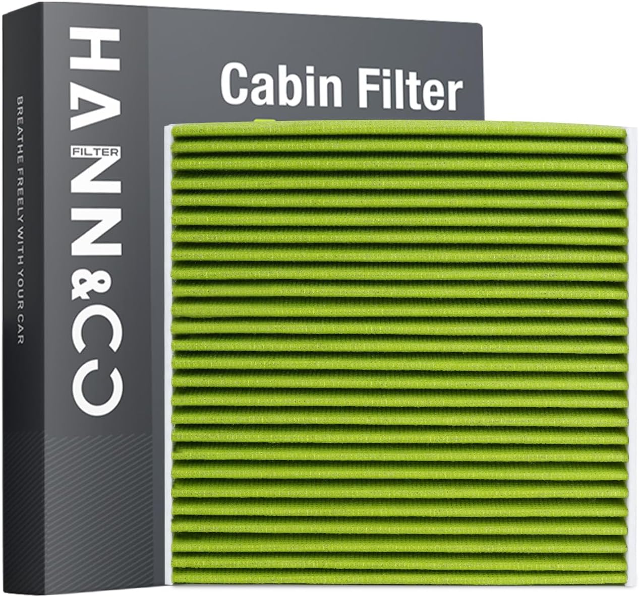 HANN&CO Activated Carbon High Flow HEPA Cabin Air Filter With