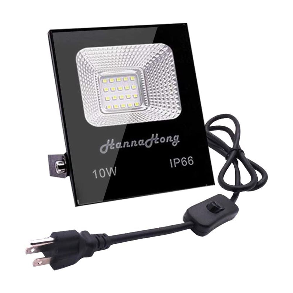HANNAHONG 50W LED Flood Light - 5500 Lumen Super Bright Security Light, IP66 Waterproof For Outdoor Use