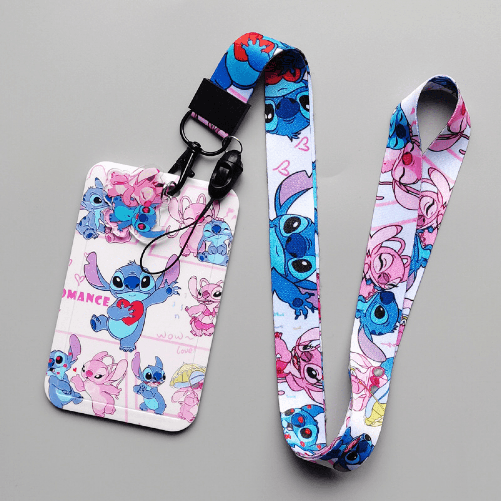 HANNTAOO Anime Cartoon Stitch Hard PVC Bus Pass Card Case - ID Badge ...