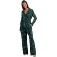 thumbnail image 1 of HANRO Womens Celia Pants 76958 Large Kelp Garden Print, 1 of 1