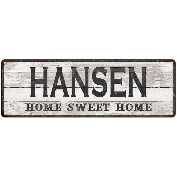 HANSEN Home Sweet Home Country Look 6x18 Metal Sign 106180045418