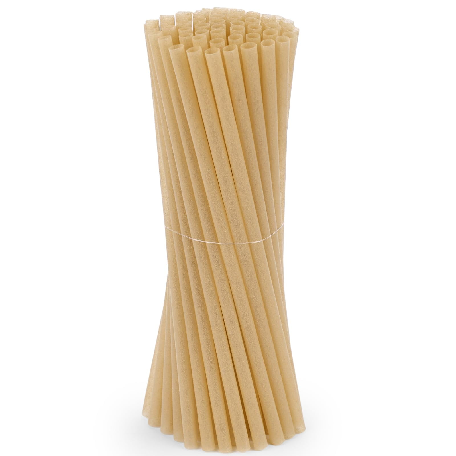 HANSGO 60PCS Sugarcane Straws, 7.8 Inch Drinking Straws Bulk Sturdy for
