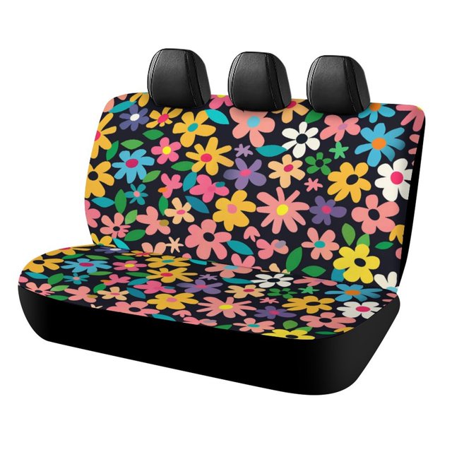 HANSHB Colorful Ditsy405 Back Bench Seat Cover with Elastic Band