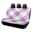 HANSHB Decorative Check Patterns 97 Back Bench Seat Cover with Elastic