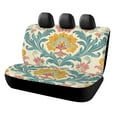 HANSHB Floral Damascus Pattern242 Back Bench Seat Cover with Elastic