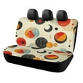 HANSHB Geometric Form Elegance 195 Back Bench Seat Cover with Elastic
