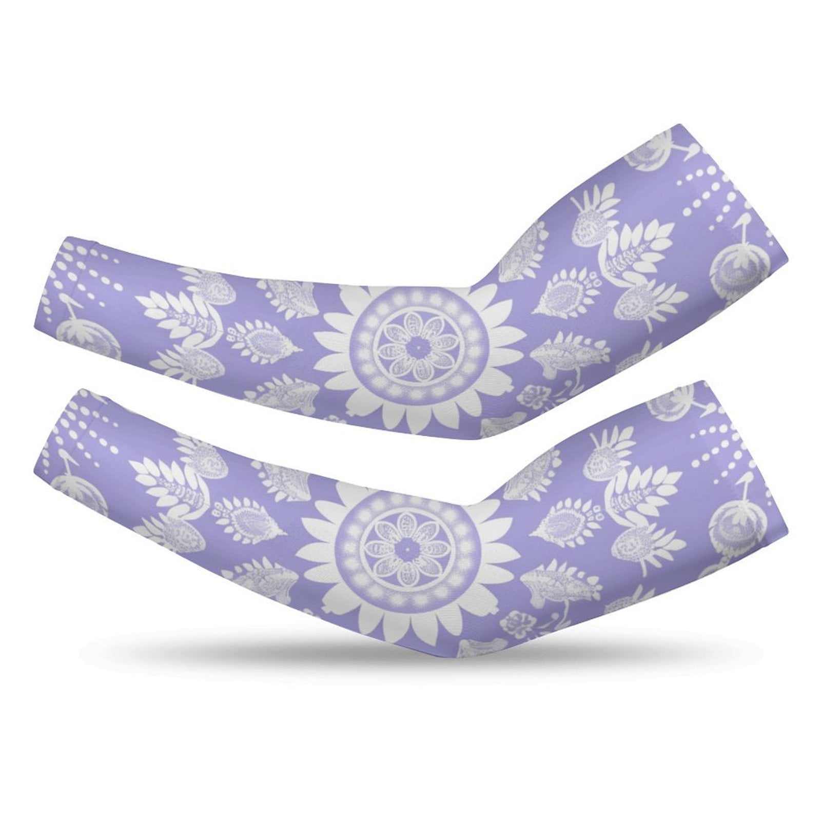 HANSHB Lavender And Lace39 Arm Sleeves with Thumb Hole, UV Sun