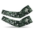 HANSHB Monochrome Green Ditsy797 Arm Sleeves, UV Protection Arm