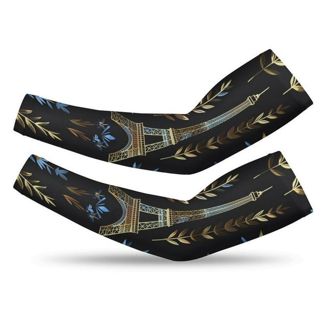 HANSHB Paris Olympics 2024 Emblems47 Arm Sleeves with Thumb Hole, UV